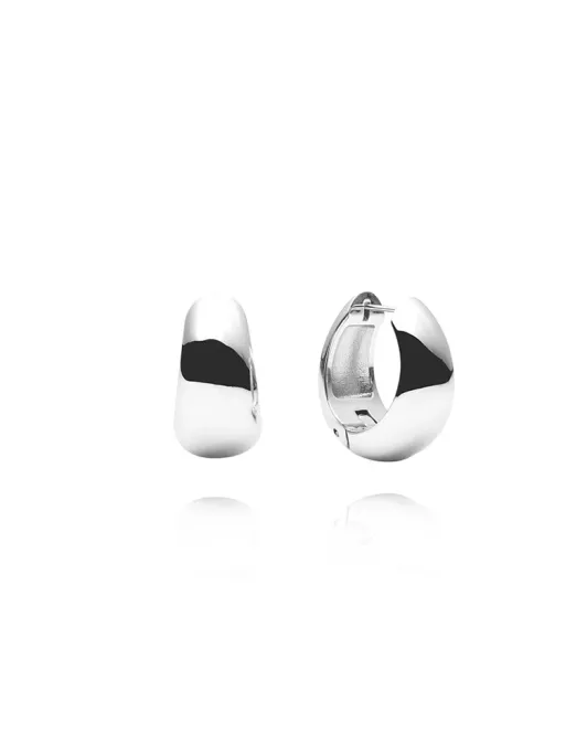 Hovedbilde Mockberg Ørepynt Aura Bold Silver Hoops