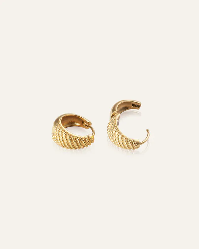 Mockberg Ørepynt - Honey Hoops Gold (Medium)  MO149