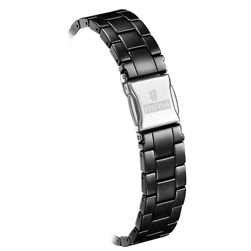 Festina, ceramic, sort - 3 ATM, Ø30,5mm