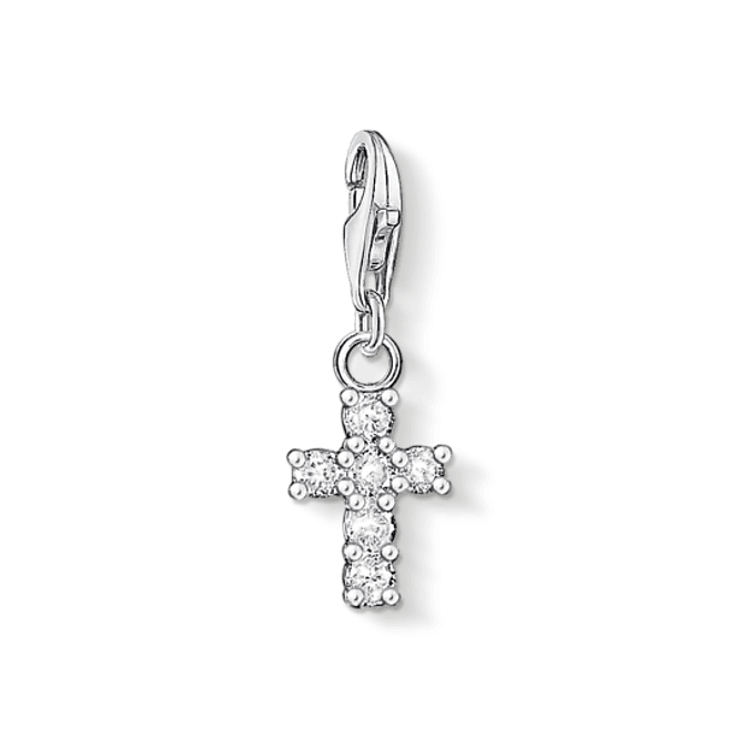 Hovedbilde THOMAS SABO charm, kors i sølv med zirkonia