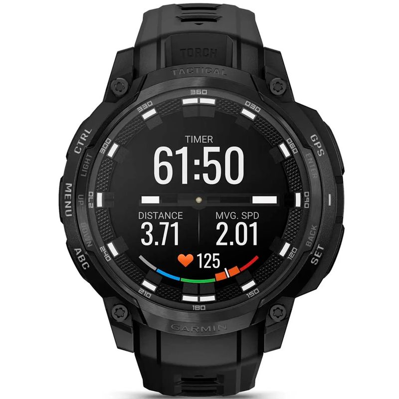 Garmin Ø47mm 100m' Instinct® Crossover AMOLED - Tactical Edition, Safirglass