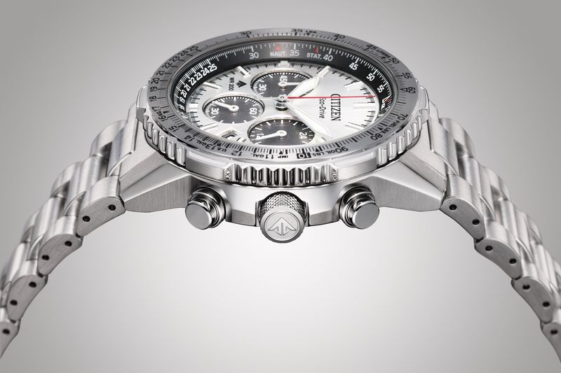 Citizen Eco-Drive Chrono Mens Stål / Sølv Ø40mm