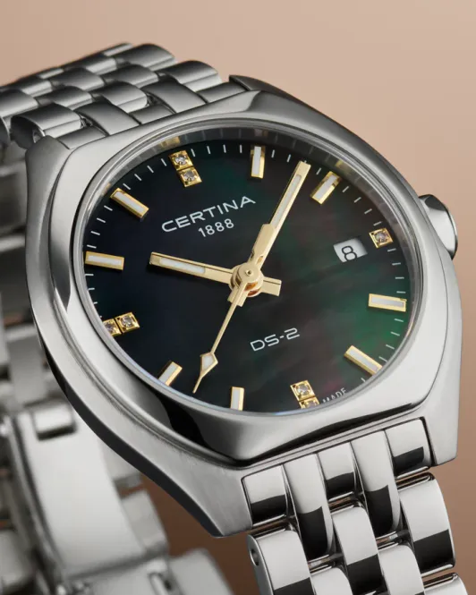 Hovedbilde Certina Ø28mm 100m' DS-2 sort perlemor og ...