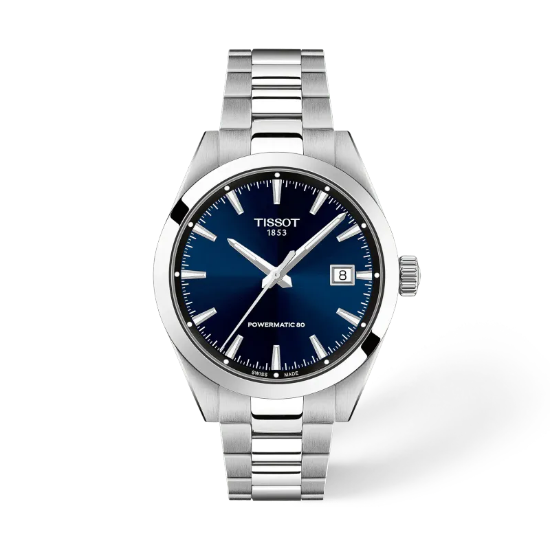 Tissot Gentleman, blå Ø38 mm, Aut, Powermatic 80
