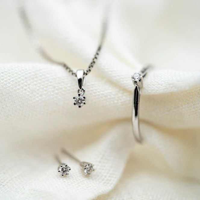 Hovedbilde Øredobber 585 gull med diamant 0,10CT WSI2 -56486