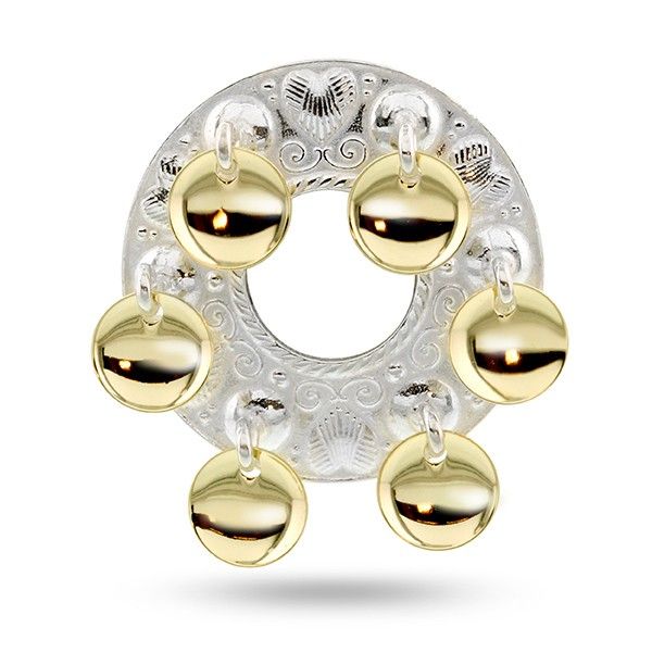 Hovedbilde Sølje, hvit m/forgylte løv