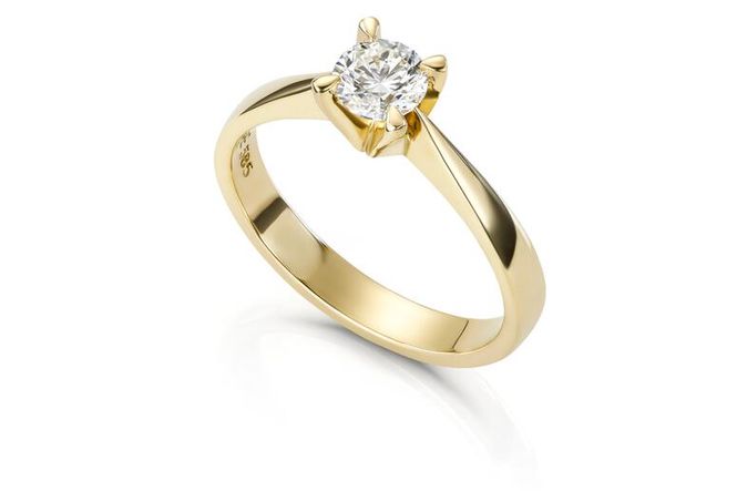 Hovedbilde Ring MAUD 585 gull med LAB grown diamant 0,40ct  ...