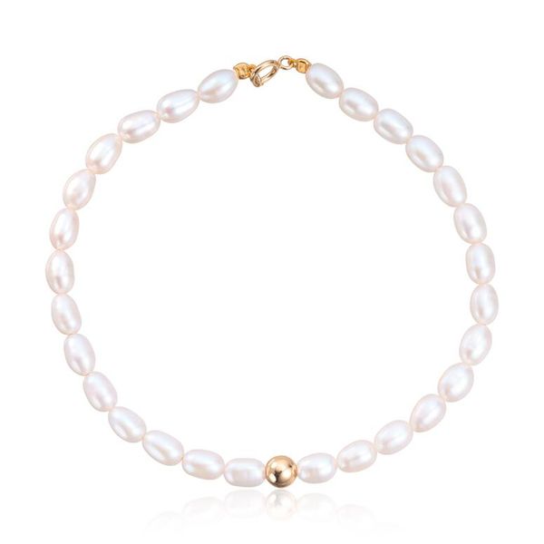 Hovedbilde Armbånd med ferskvannsperler og 585 gull
