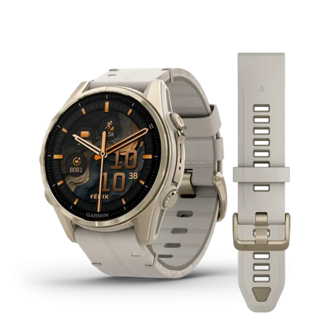Hovedbilde Garmin fēnix® 8, AMOLED, Ø43 mm + ekstra rem