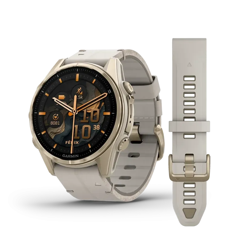 Garmin fēnix® 8, AMOLED, Ø43 mm + ekstra rem