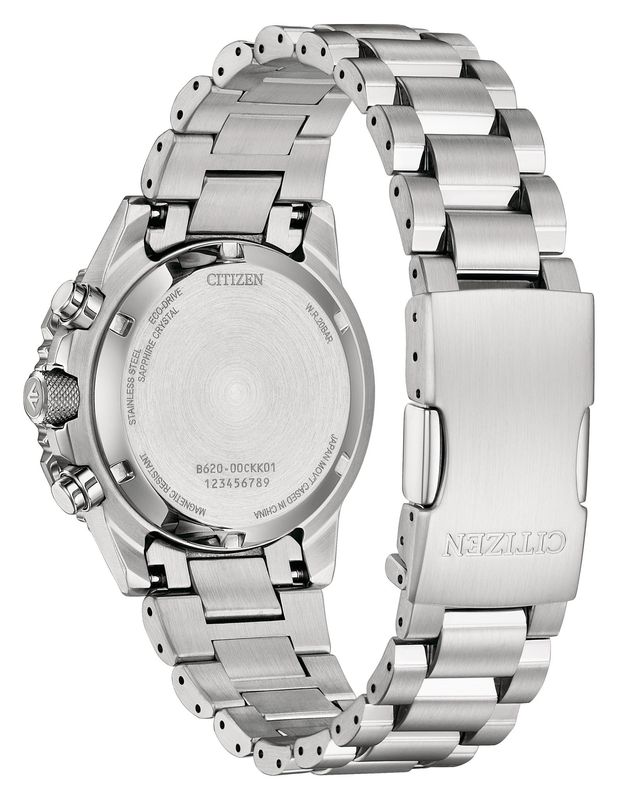 Citizen Eco-Drive Chrono Mens Stål / Sølv Ø40mm