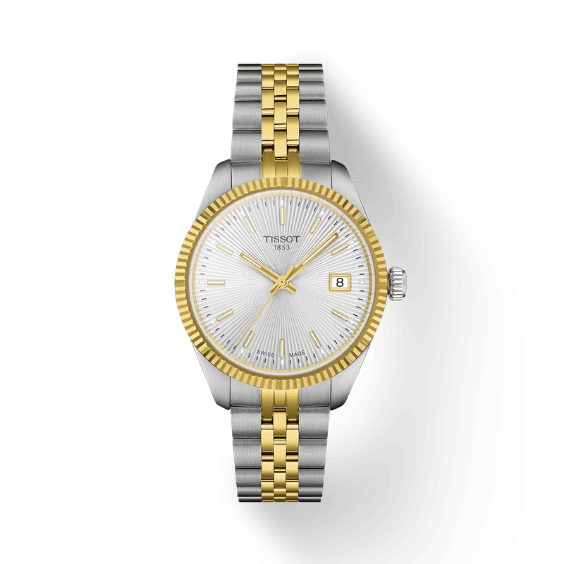 Tissot Ballade Lady Ø34mm, sølv, gull/PVD, 100m