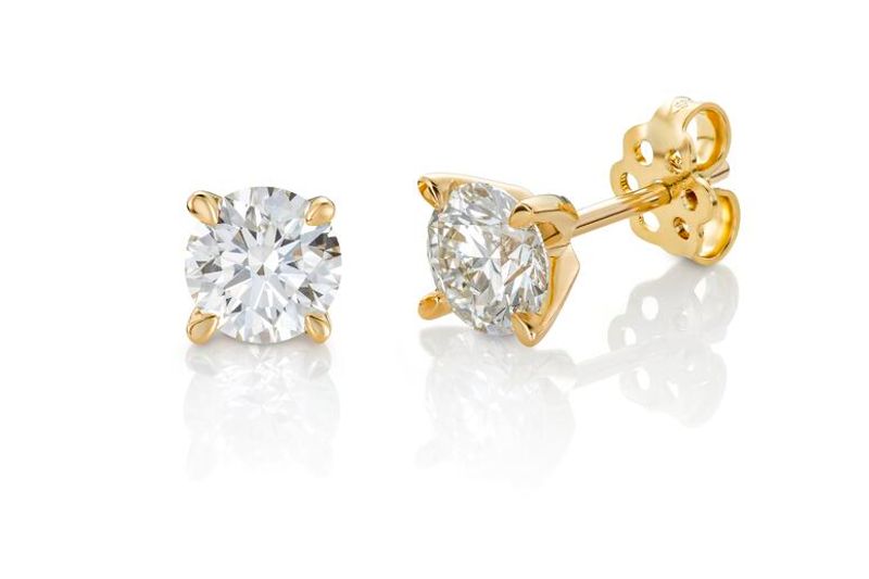 Ørepynt MAUD 585 gull med LAB grown diamanter 4,0ct VS1