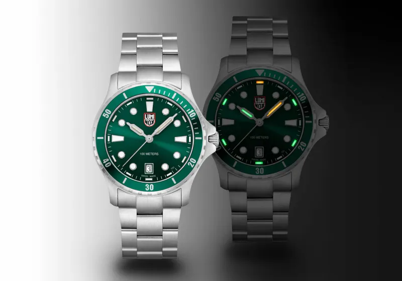 Luminox Ø40mm 100m' Nordic III SS Stål/Grønn 