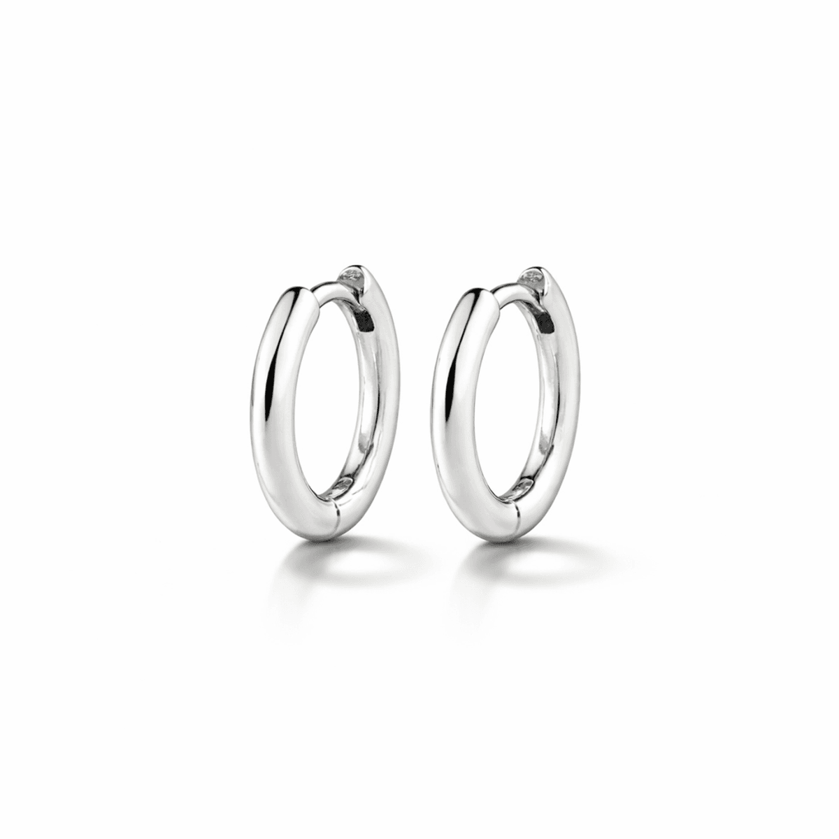 PILGRIM CHARM øredobber, sølvbelagt, Ø15mm