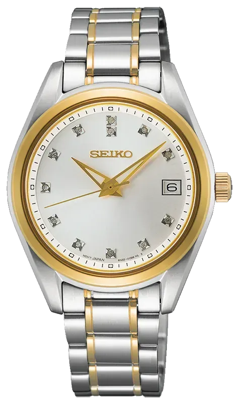Seiko Dame med 12 diamanter Ø32mm SUR582P1
