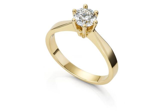 Hovedbilde Ring MARGRETE 585 gull med LAB grown diamant ...