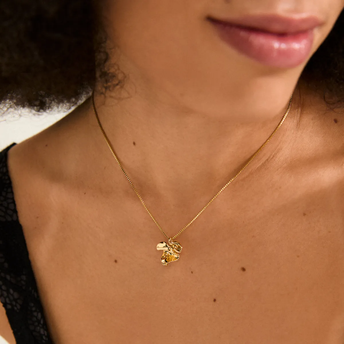 PILGRIM LUIS halskjede gullbelagt, 40 cm + 9 cm