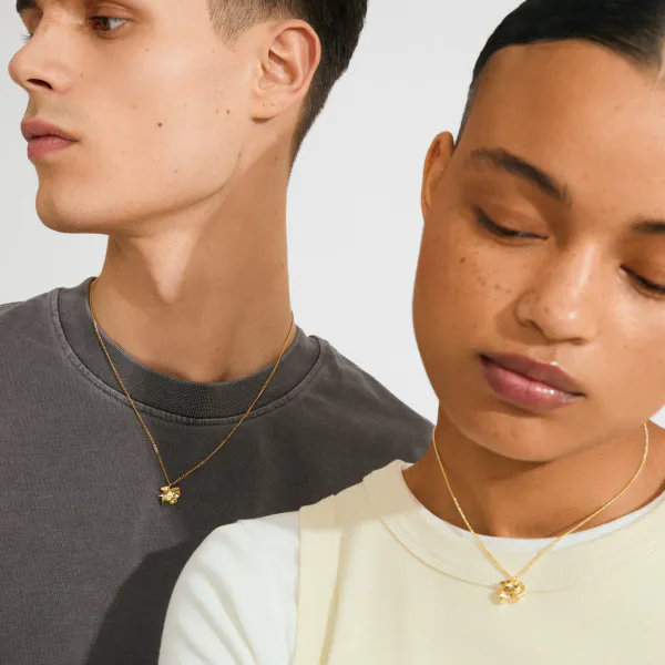 Hovedbilde TIMBER necklace gold-plated