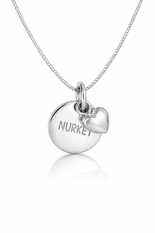 NURKET- Anheng i sølv- inkl.kjede 