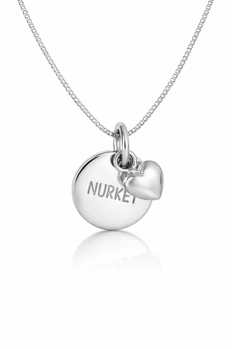 NURKET- Anheng i sølv- inkl.kjede 