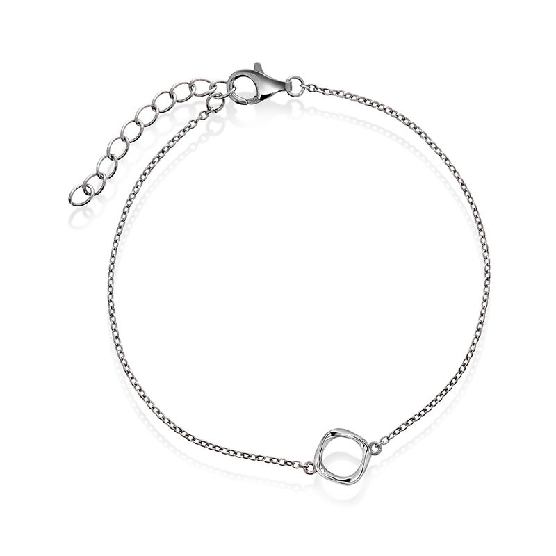 Nora Mørk Armbånd i rhodinert sølv- 710308