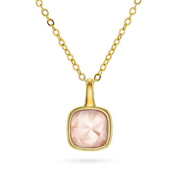 Hovedbilde Sandra Lyng smykke i forgylt sølv med rosa Opal, ...