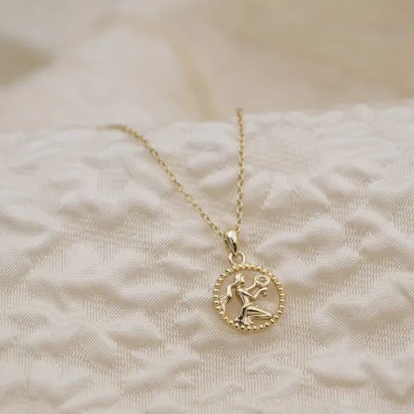 Hovedbilde Smykke i forgylt sølv JOMFRUEN (24.aug - 23.sept)