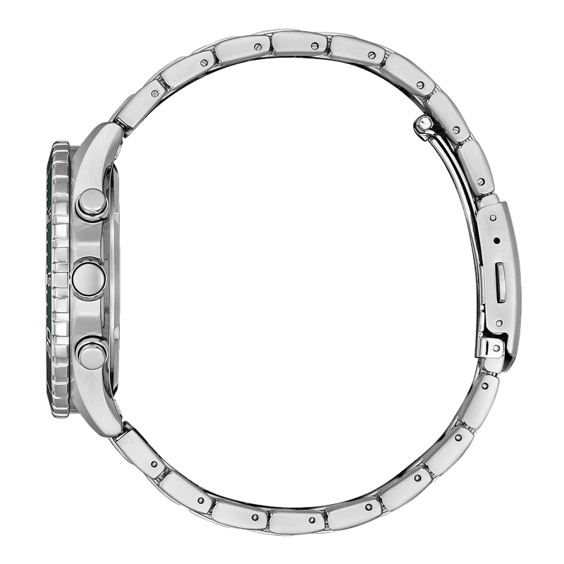 Citizen Ø43mm 100m' Eco-Drive Kronograf Grønn