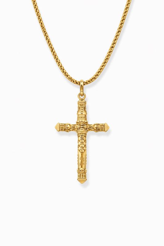 THOMAS SABO Anheng, forgylt kors, inkl.kjede 60cm