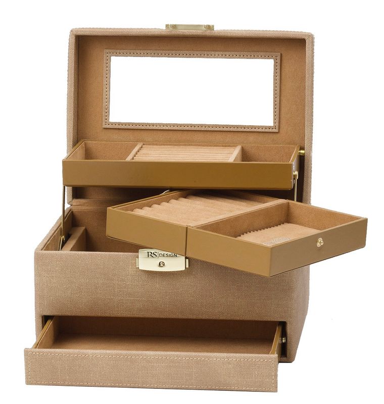 Smykkeskrin BEIGE/BRUN