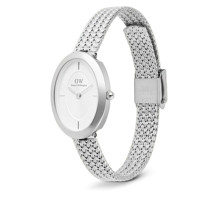 DW Juliette Braided Mesh White Sunray Silver 20x23 mm