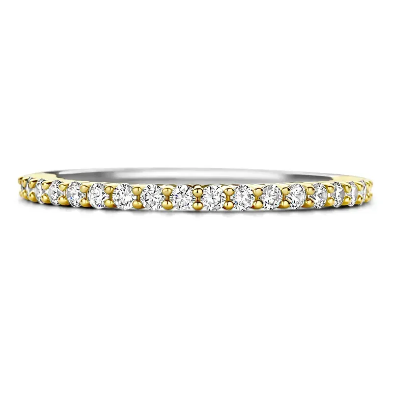 Ti Sento ring- tofarget med cubic zirkonia