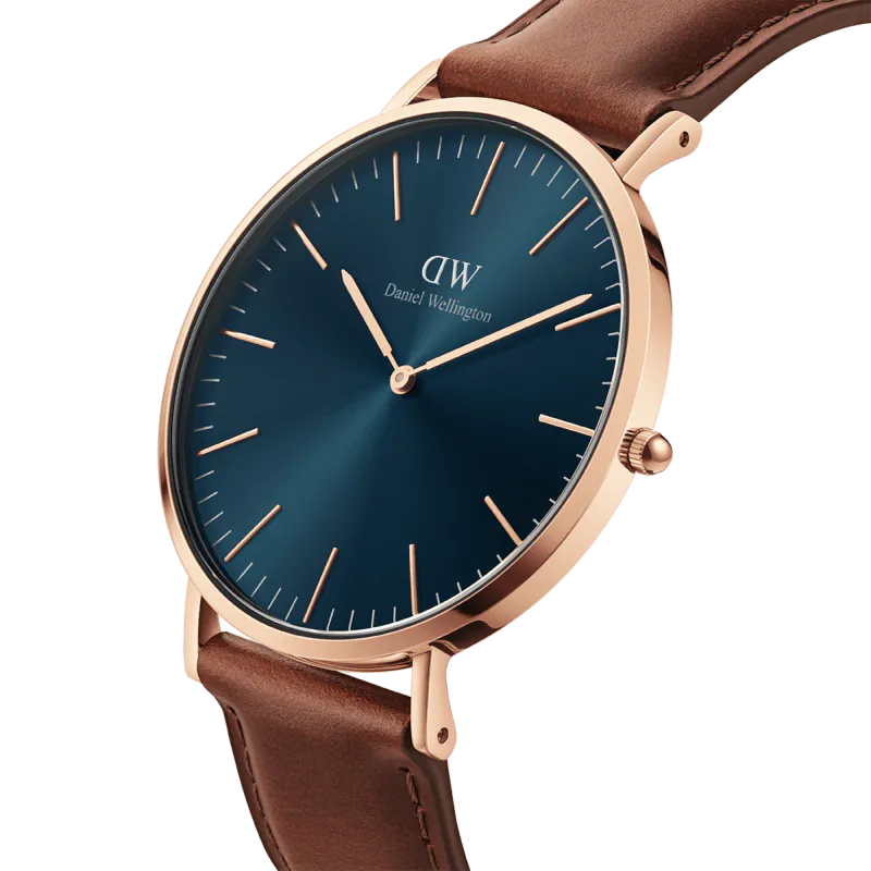 DW Classic St. Mawes Artic blå- brun- Ø40mm DW00100626