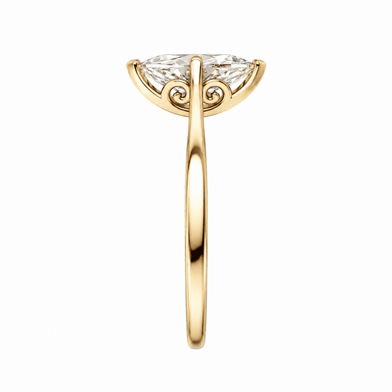 Ring MADELEINE Marquise 585 gull med LAB grown diamant 1,00ct VS1